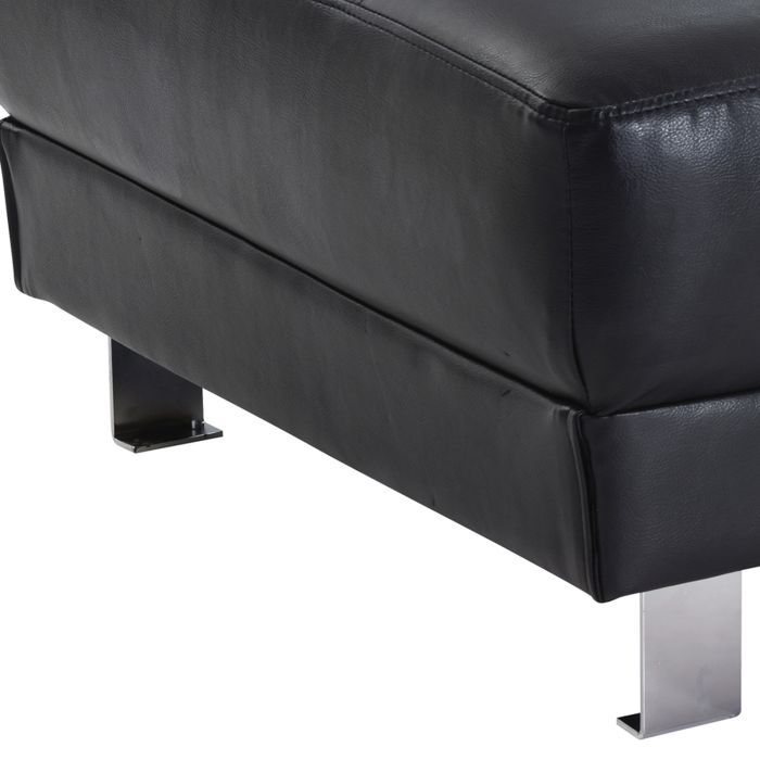 Glory Furniture upholstered contemporary ottoman for living rooms, soft fabric, cushioned top, modern design, neutral color