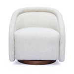 Clarke - Heavy Performance Boucle Swivel Accent Chair - Cream