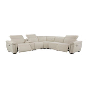 Dayana - Power Motion Sectional Sofa - Beige Boucle - R&R Furniture Gallery (Fountain Valley, CA)