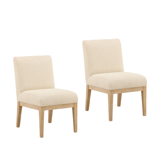 Jalen - Dining Chair (Set of 2) - Cream And Light Natural