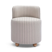 Hakuna - Striped Linen Desk Chair - Black / White - R&R Furniture Gallery (Fountain Valley, CA)