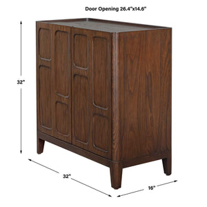 On The Block - 2 Door Cabinet - Walnut
