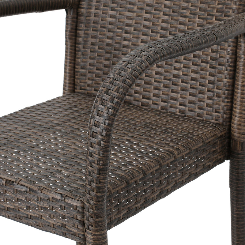 Outdoor Wicker Barstools With Rattan And Iron Frame - R&R Furniture Gallery (Fountain Valley, CA)