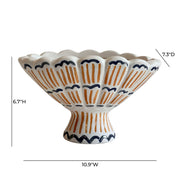 Earthenware - Roman Coral Bowl - White - R&R Furniture Gallery (Fountain Valley, CA)