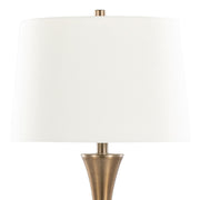 Pair of Lumi Source Lenuxe contemporary elegant table lamps in a set, featuring sleek design and modern aesthetic.