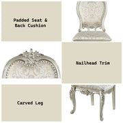 Bently - Side Chair (Set of 2) - Fabric & Champagne - R&R Furniture Gallery (Fountain Valley, CA)