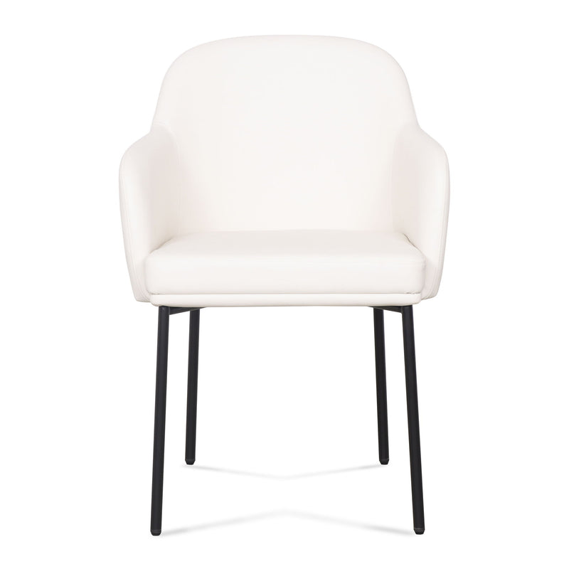 Set of two TOV Furniture Sydney armchairs with modern design, featuring plush upholstery and sleek wooden legs.