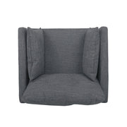 Enchantica - Upholstered Fabric Club Chair With Button Tufted And 2 Accent Pillows - R&R Furniture Gallery (Fountain Valley, CA)