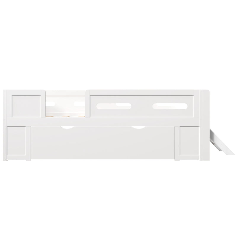 Platform Bed With Guardrail And Drawer - R&R Furniture Gallery (Fountain Valley, CA)