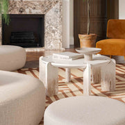 Gloria - Coffee Table - Cream - R&R Furniture Gallery (Fountain Valley, CA)