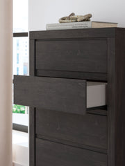 Fraluna - Five Drawer Chest - Charcoal - R&R Furniture Gallery (Fountain Valley, CA)