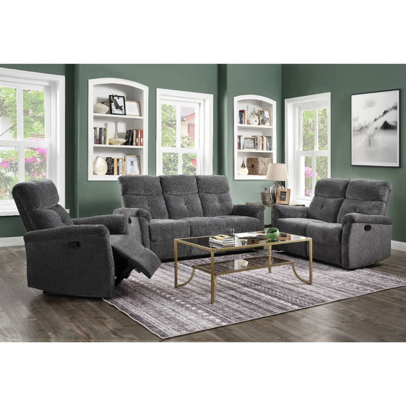 Treyton - Motion Sofa - Gray Chenille - R&R Furniture Gallery (Fountain Valley, CA)