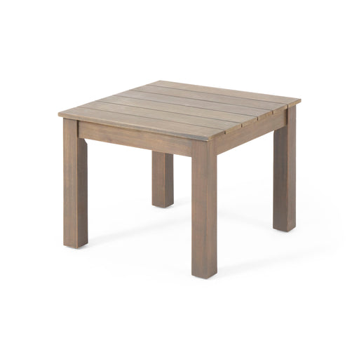 Halcyon - Outdoor Side Table With Slat Design - R&R Furniture Gallery (Fountain Valley, CA)