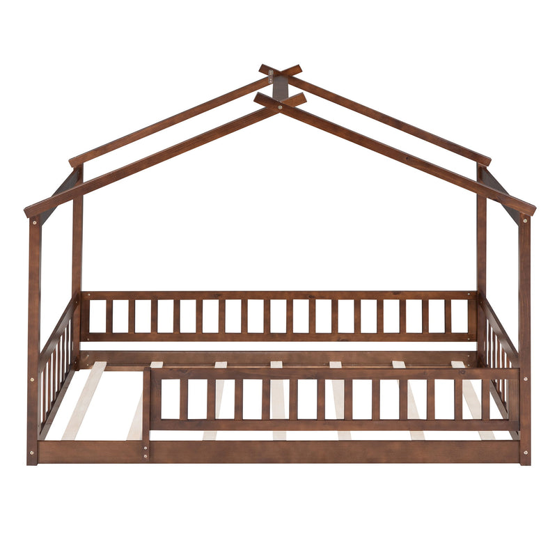 Bed House Bed Frame With Fence - R&R Furniture Gallery (Fountain Valley, CA)
