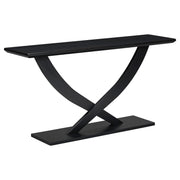 Console Table With Cross Leg Base And Reinforced Support Plate - R&R Furniture Gallery (Fountain Valley, CA)