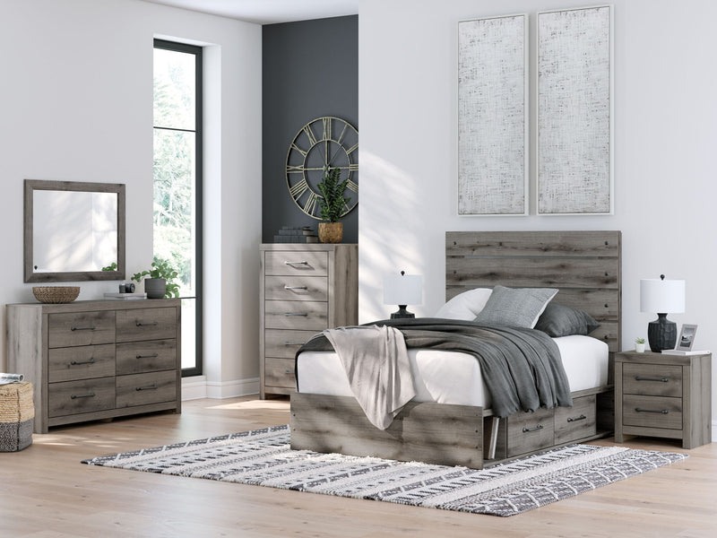 Graystorm - Panel Bed With Storage - R&R Furniture Gallery (Fountain Valley, CA)