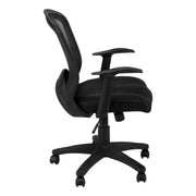 Office Chair, Adjustable Height, Swivel, Ergonomic, Armrests, Mesh - Black - R&R Furniture Gallery (Fountain Valley, CA)