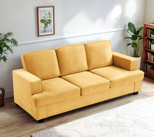 Modern Sofa, Comfortable 3 Seater Couch With Deep Seating, Loose Back Cushions, Wide Arms - R&R Furniture Gallery (Fountain Valley, CA)