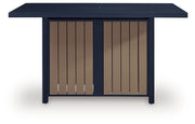 East Beach - Rectangular Bar Table With Fire Pit - Blue - R&R Furniture Gallery (Fountain Valley, CA)