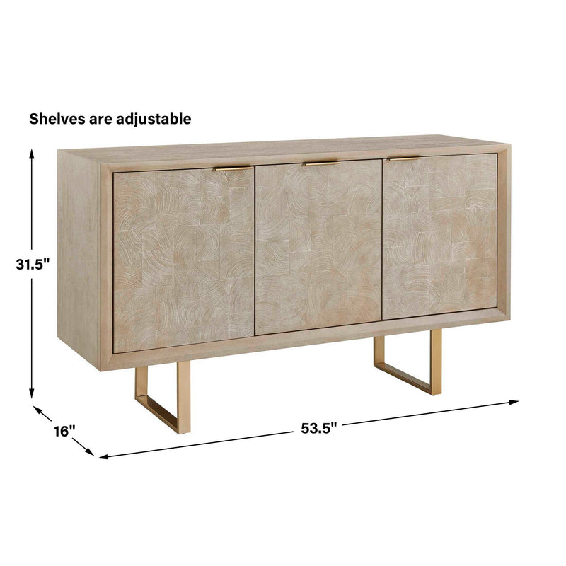 Maeva - 3 Door Cabinet - Light Wood