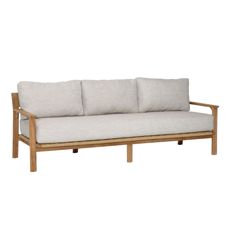 Lexy - Outdoor Sofa - Fairfax Taupe And Natural Teak