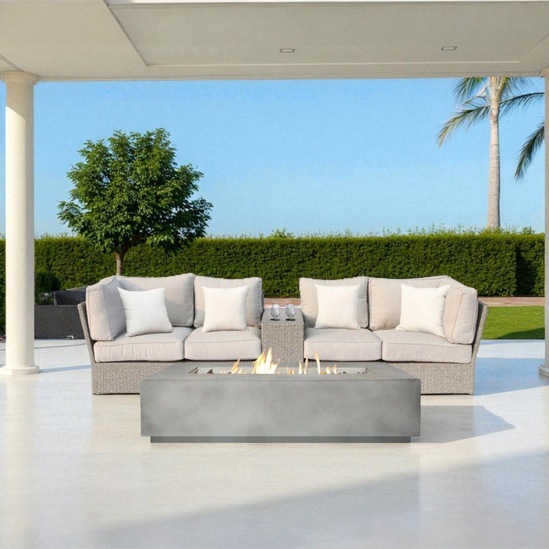 Outdoor Elegance Conversation Set With Fire Pit - R&R Furniture Gallery (Fountain Valley, CA)