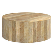 Millbury - Drum Coffee Table - Natural - R&R Furniture Gallery (Fountain Valley, CA)