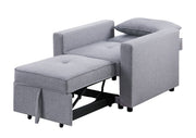 Zoey - Convertible Sleeper Chair With Side Pocket - R&R Furniture Gallery (Fountain Valley, CA)
