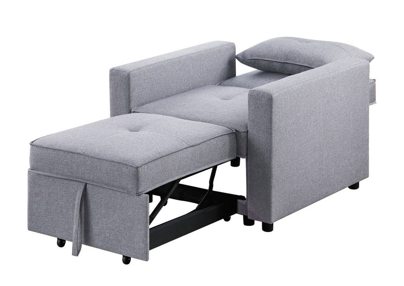 Zoey - Convertible Sleeper Chair With Side Pocket - R&R Furniture Gallery (Fountain Valley, CA)