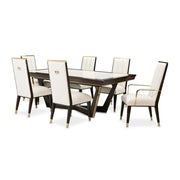 Belmont Place - Rectangular Dining Table - White / Dark Brown - R&R Furniture Gallery (Fountain Valley, CA)