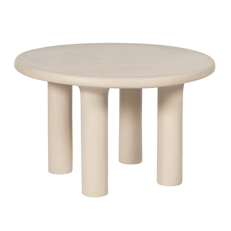Barbara - 47" Indoor / Outdoor Round Dining Table - Cream - R&R Furniture Gallery (Fountain Valley, CA)
