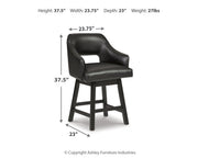 Tallenger - Upholstered Swivel Barstool (Set of 2) - R&R Furniture Gallery (Fountain Valley, CA)