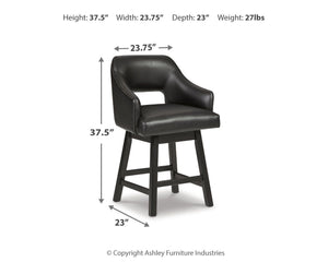 Tallenger - Upholstered Swivel Barstool (Set of 2) - R&R Furniture Gallery (Fountain Valley, CA)