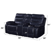 Aashi - Loveseat w/Console (Motion) - R&R Furniture Gallery (Fountain Valley, CA)