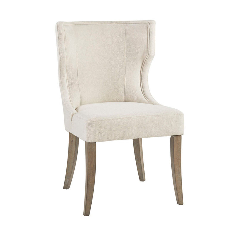 Elegant Design Dining Chair Polyester - Cream - R&R Furniture Gallery (Fountain Valley, CA)