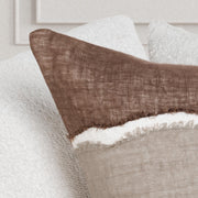 Bikram - 22" x 22" LN Pillow - Ivory / Mocha Cream - R&R Furniture Gallery (Fountain Valley, CA)