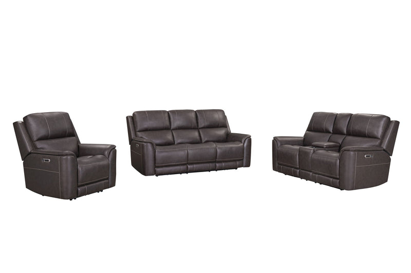 Three-piece Parker Living Zero Gravity Power Reclining Sofa Set with plush cushions and modern design in a stylish living room setting.