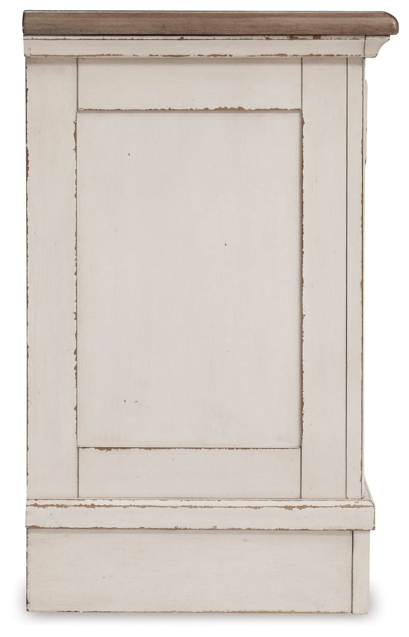 Realyn - Three Drawer Night Stand - White / Brown / Beige - R&R Furniture Gallery (Fountain Valley, CA)