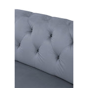 Bois II - Modular Wedge - Gray Velvet - R&R Furniture Gallery (Fountain Valley, CA)