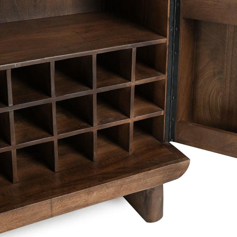 Holmes - Bar Cabinet - Artisan Brown - R&R Furniture Gallery (Fountain Valley, CA)
