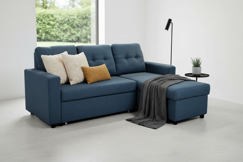 Convertible L Shaped Sectional Sleeper Sofa Bed, Saving Pull Out Couch - R&R Furniture Gallery (Fountain Valley, CA)