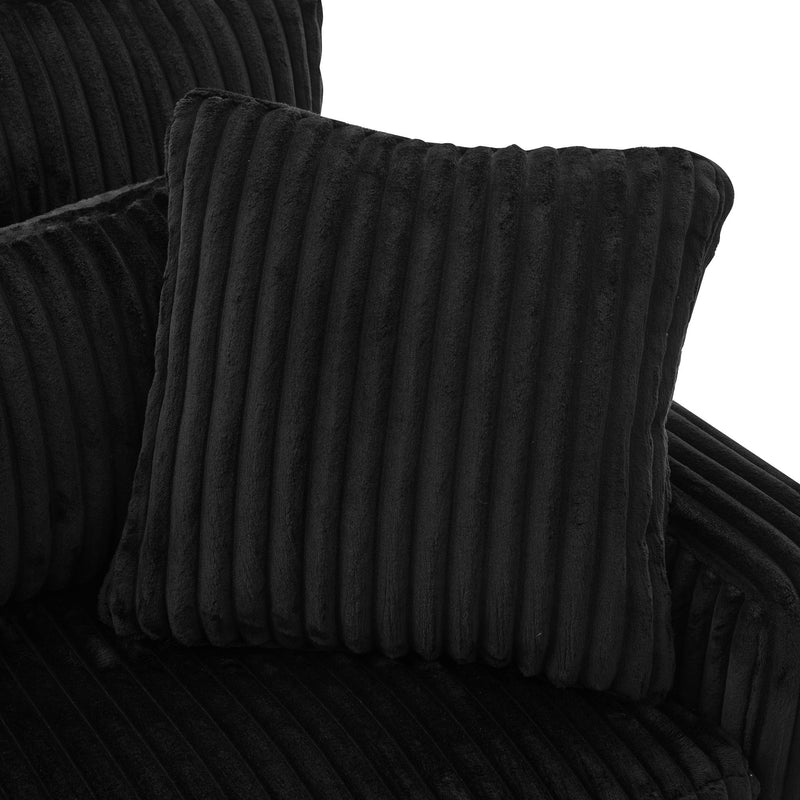 Modern Loveseat Sofa With 4 Pillows - R&R Furniture Gallery (Fountain Valley, CA)