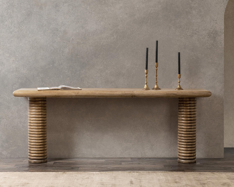 Ilaria - Rectangle Console Table - Sand Washed - R&R Furniture Gallery (Fountain Valley, CA)