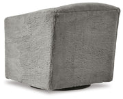Bramner - Swivel Accent Chair - Charcoal - R&R Furniture Gallery (Fountain Valley, CA)