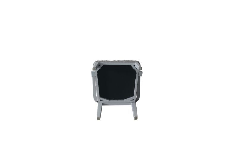 House Marchese - Arm Chair (Set of 2) - Two Tone Gray Fabric & Pearl Gray - R&R Furniture Gallery (Fountain Valley, CA)