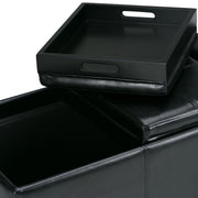 Avalon - Upholstered Storage Ottoman - R&R Furniture Gallery (Fountain Valley, CA)