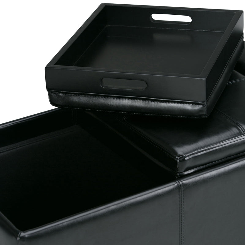 Avalon - Upholstered Storage Ottoman - R&R Furniture Gallery (Fountain Valley, CA)