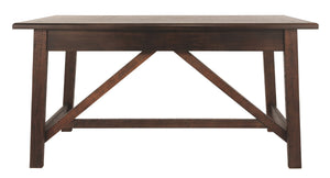 Baldridge - Home Office Large Leg Desk - Rustic Brown - R&R Furniture Gallery (Fountain Valley, CA)