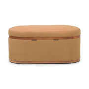 Olivier - Boucle Oval Storage Ottoman - R&R Furniture Gallery (Fountain Valley, CA)