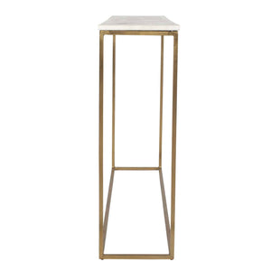 Redmond - Sofa Counter Table - Gold / White
